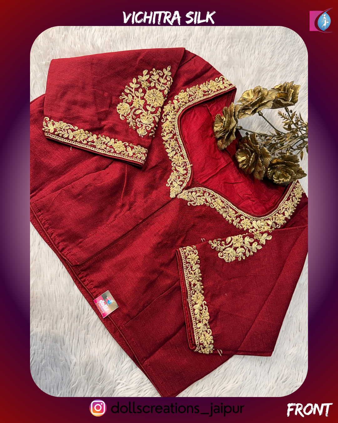 Vichitra Silk (MAROON) DC2207