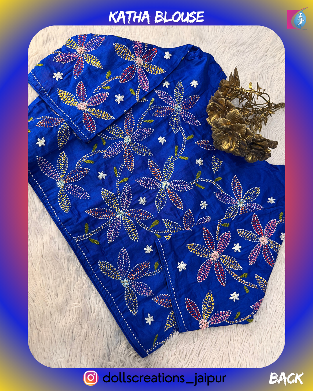 KATHA FLORAL (R.BLUE) DC1710