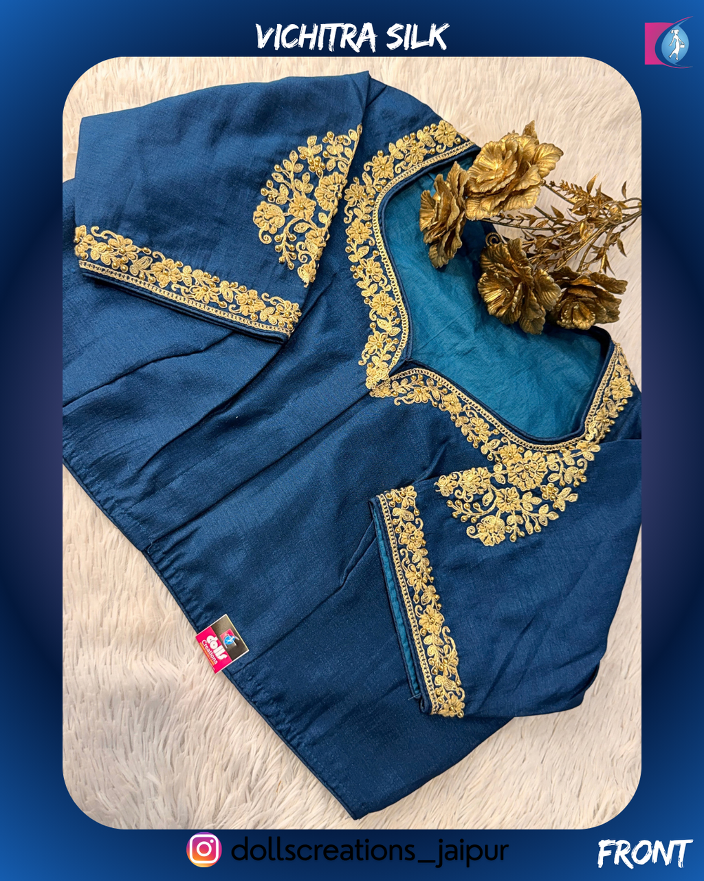 Vichitra Silk (TEAL) DC2207