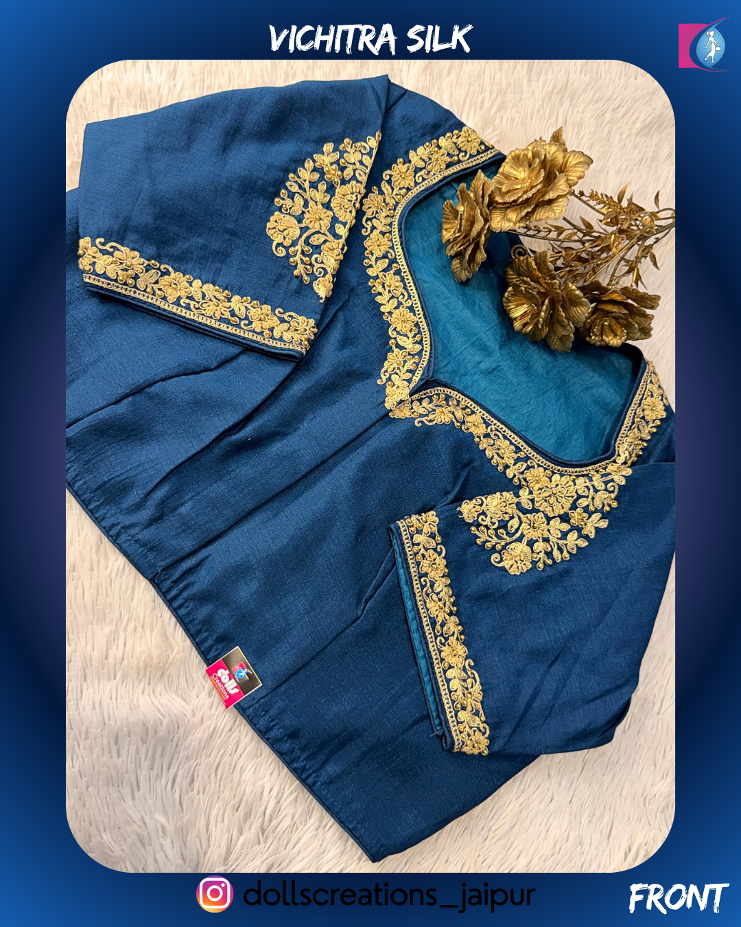 Vichitra Silk (TEAL) DC2207