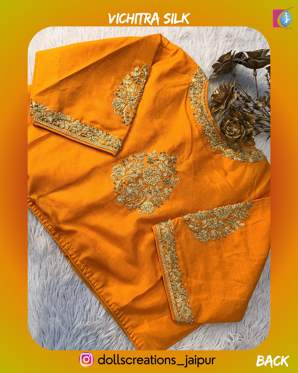 Vichitra Silk (MUSTARD) DC2207