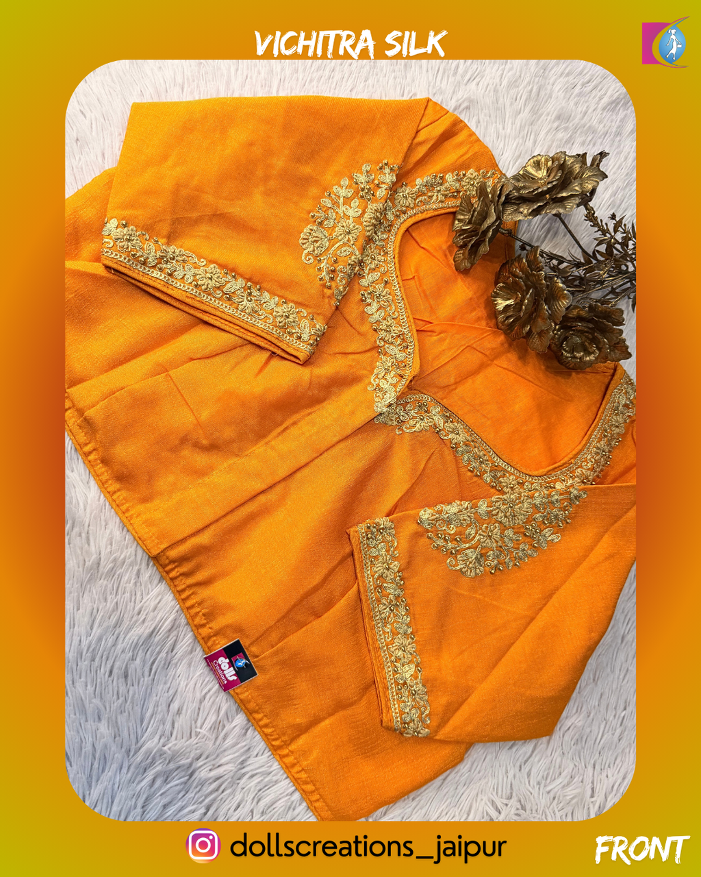 Vichitra Silk (MUSTARD) DC2207