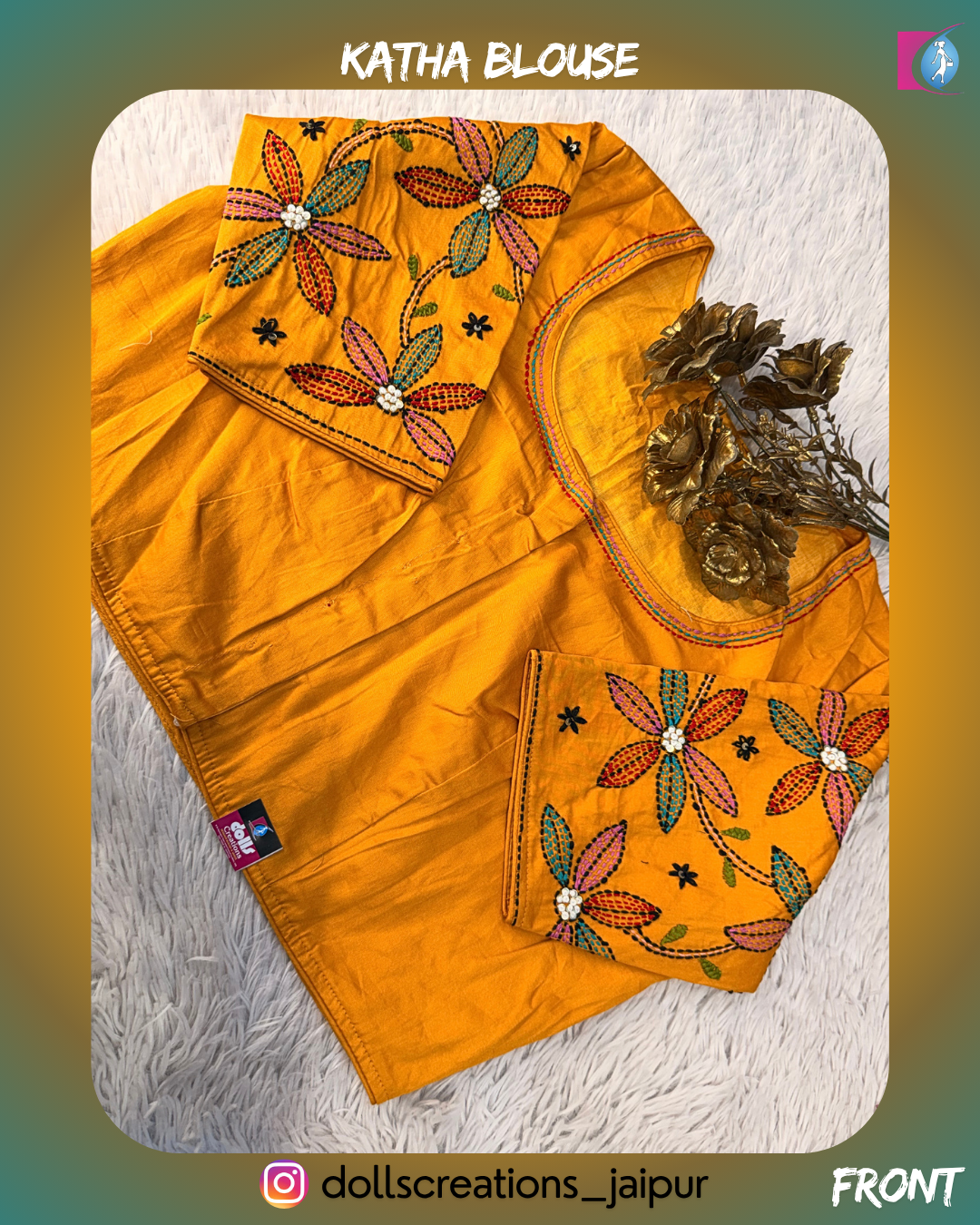 KATHA FLORAL (MUSTARD) DC1710