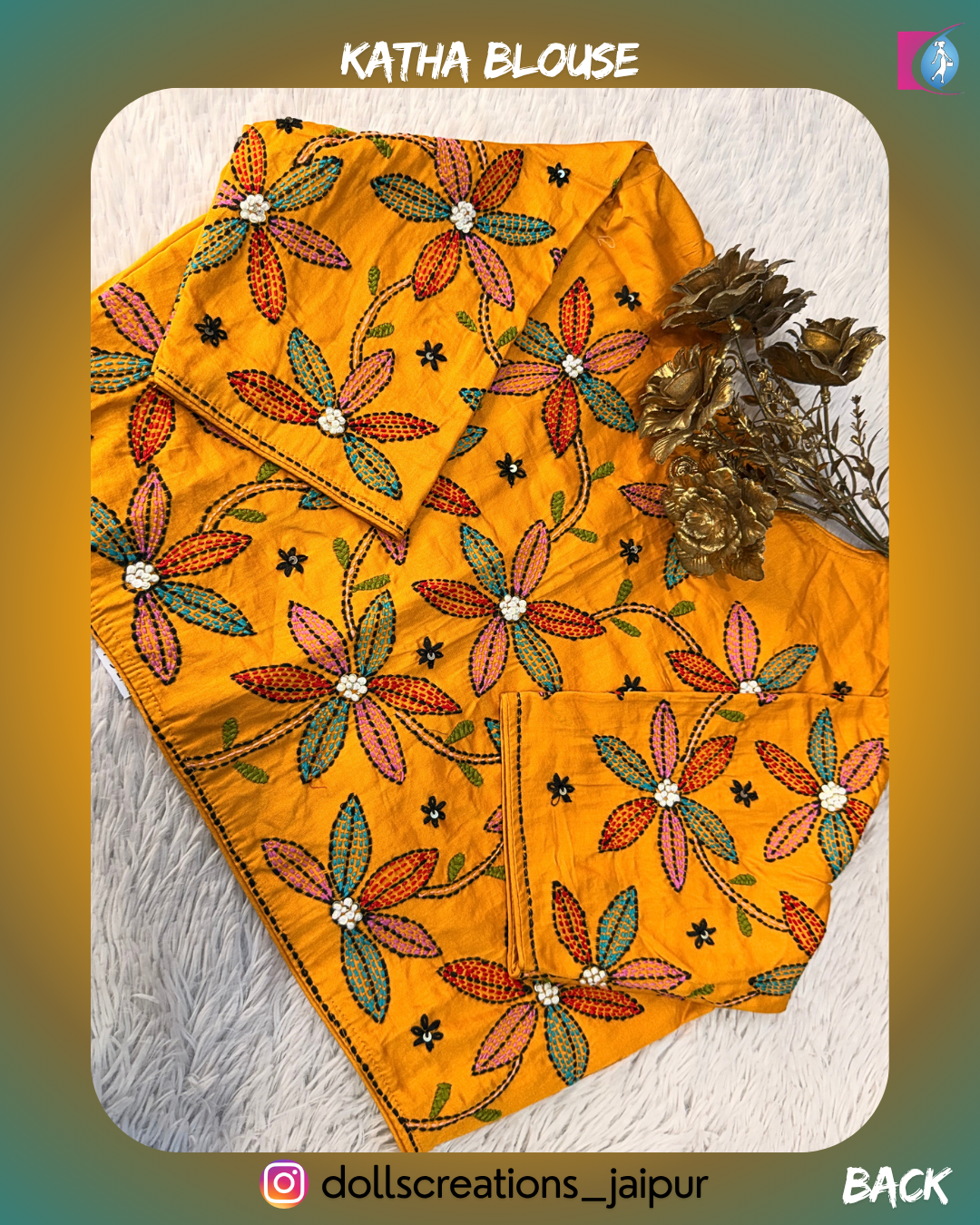 KATHA FLORAL (MUSTARD) DC1710