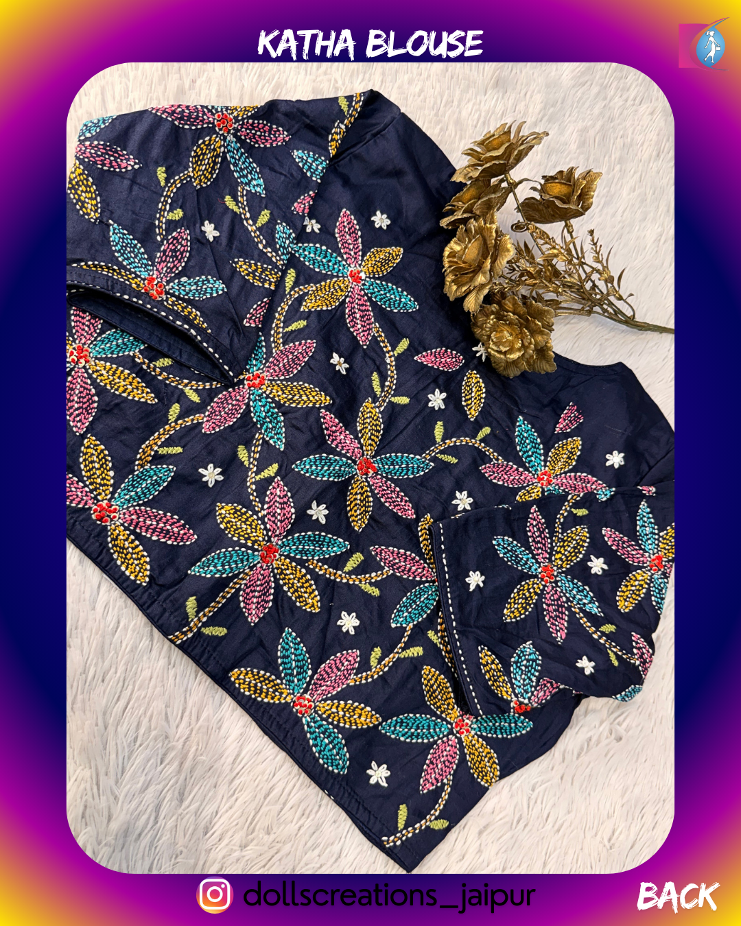 KATHA FLORAL (NAVY) DC1710