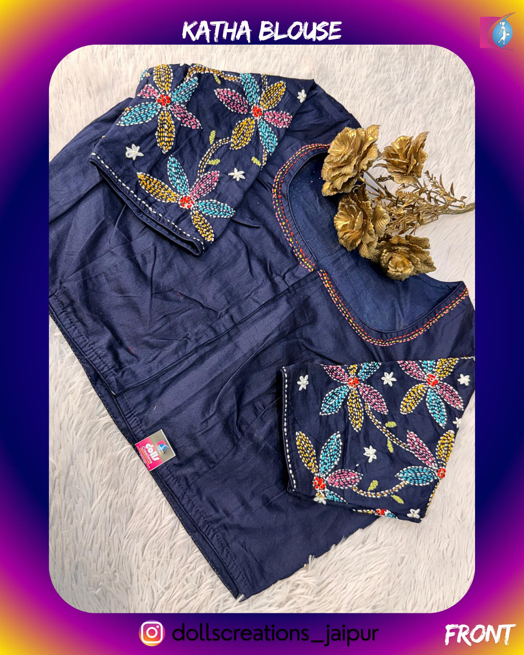 KATHA FLORAL (NAVY) DC1710