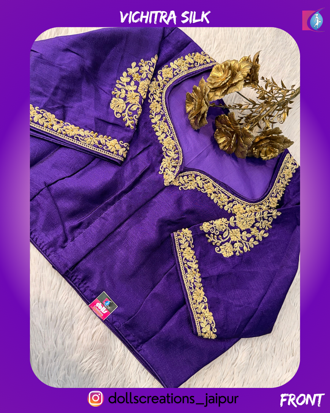 Vichitra Silk (PURPLE) DC2207