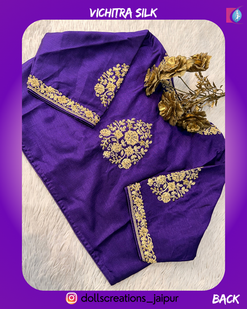 Vichitra Silk (PURPLE) DC2207