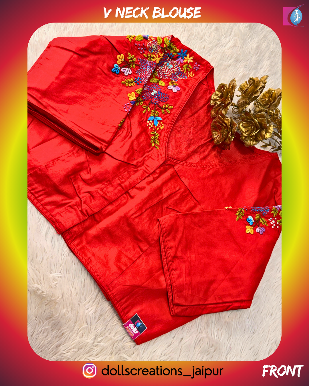 V-Neck Design (RED) DC0210