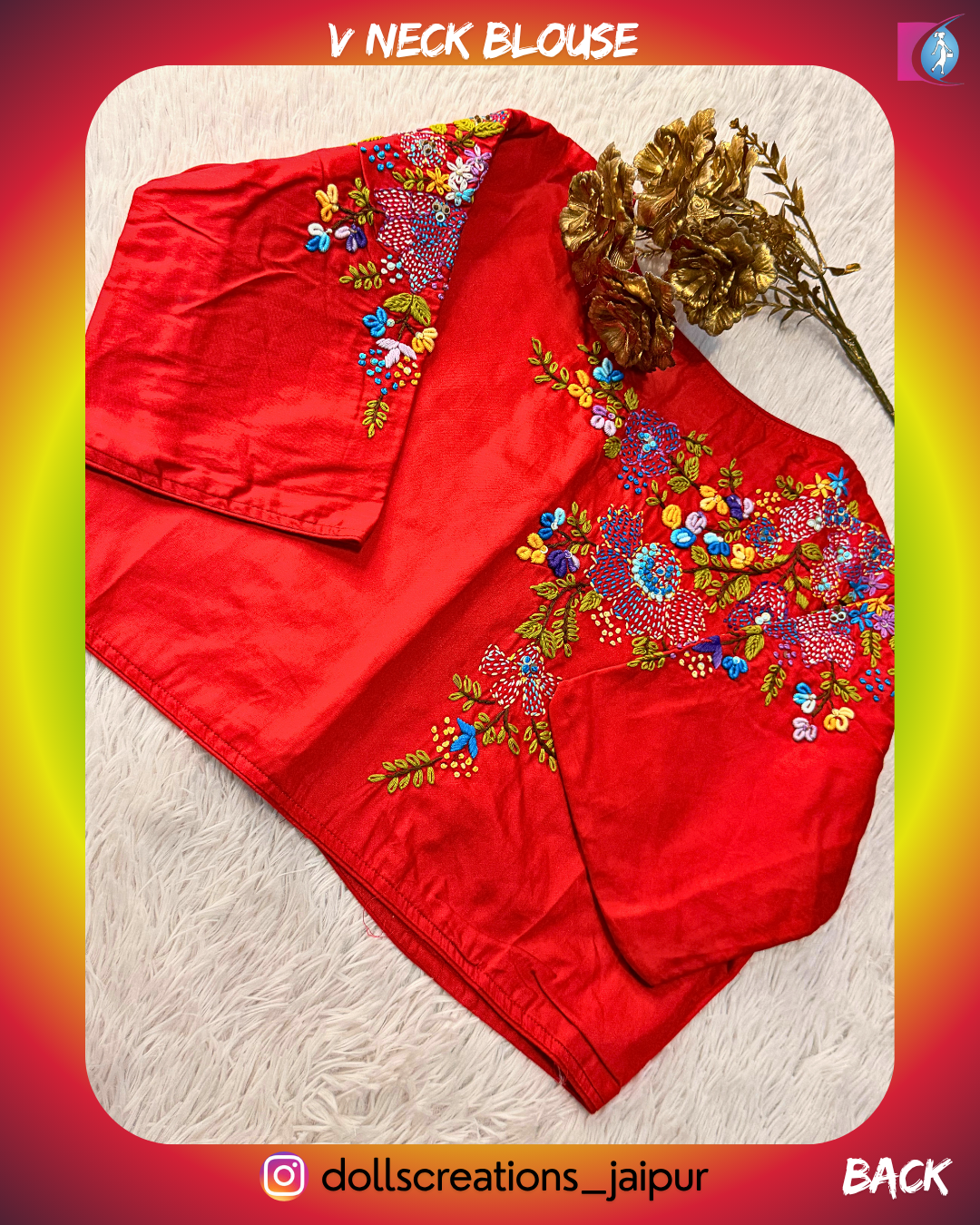 V-Neck Design (RED) DC0210