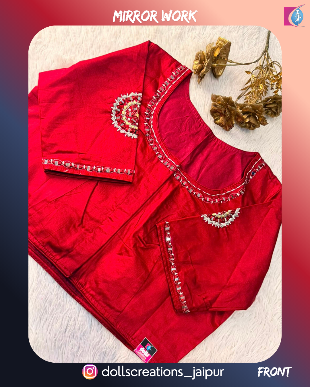 Mirror Blouse (Maroon) DC2202