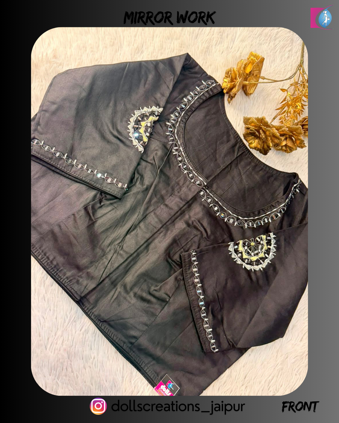 Mirror Blouse (Black) DC2202
