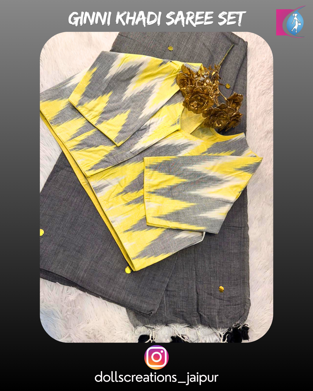 Ginni Khadi Combo (Grey) (DC1605)
