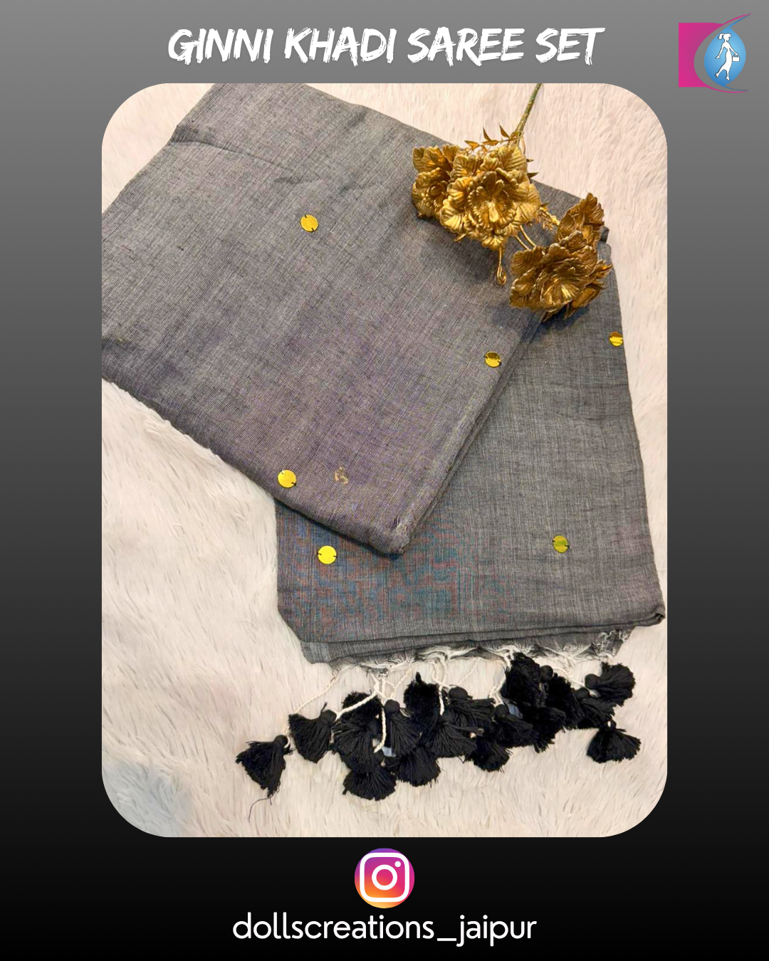 Ginni Khadi Combo (Grey) (DC1605)