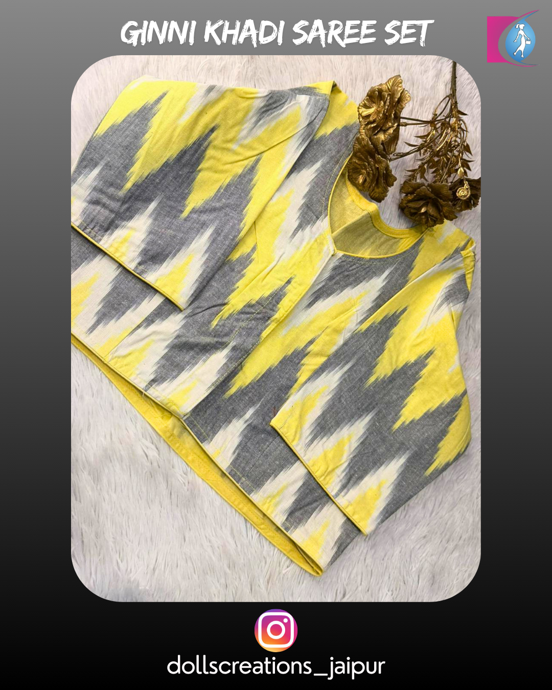 Ginni Khadi Combo (Grey) (DC1605)