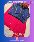 Ginni Khadi Combo (Magenta) (DC1605)