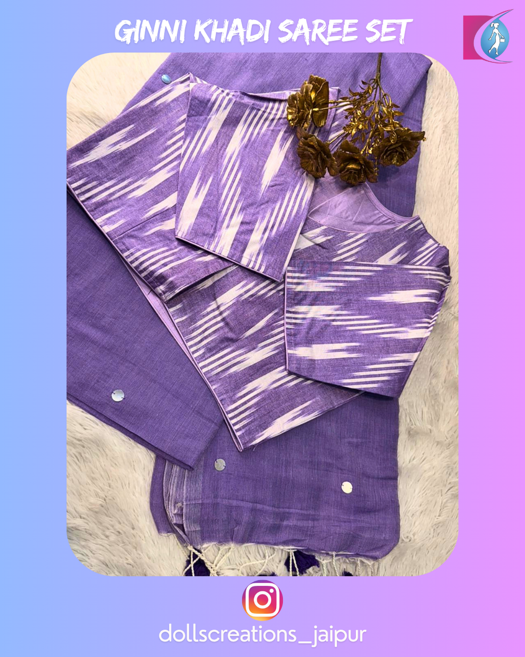 Ginni Khadi Combo (Levender) (DC1605)