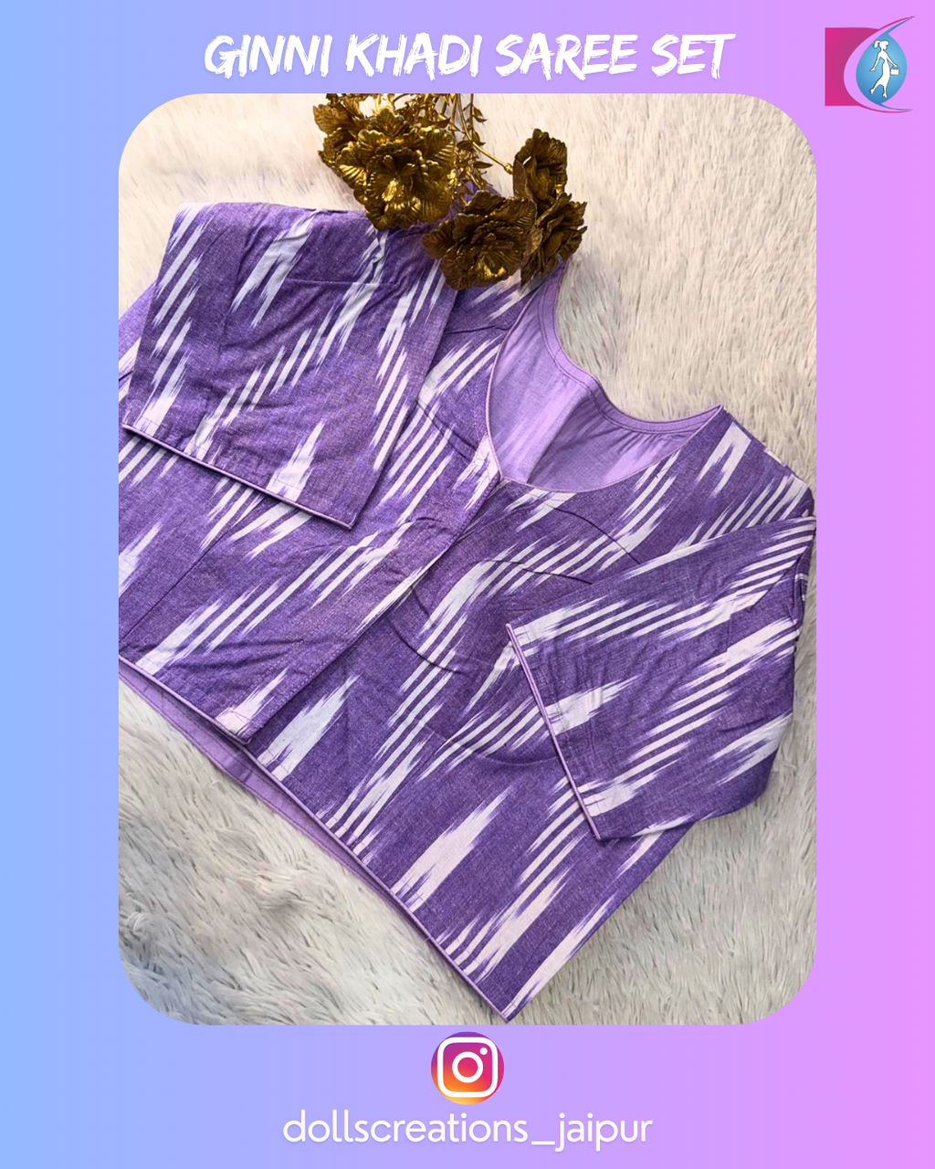Ginni Khadi Combo (Levender) (DC1605)