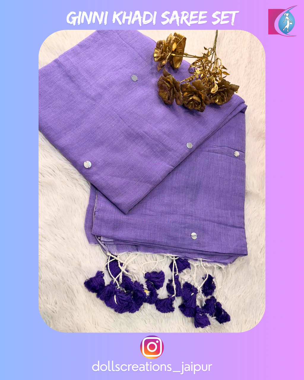 Ginni Khadi Combo (Levender) (DC1605)