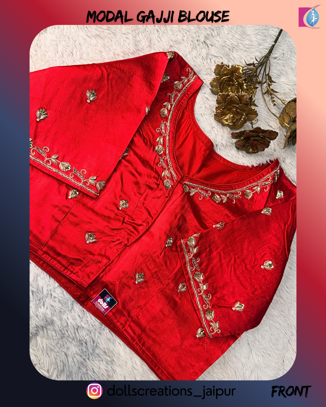 Zardozi Blouse (RED) DC0308