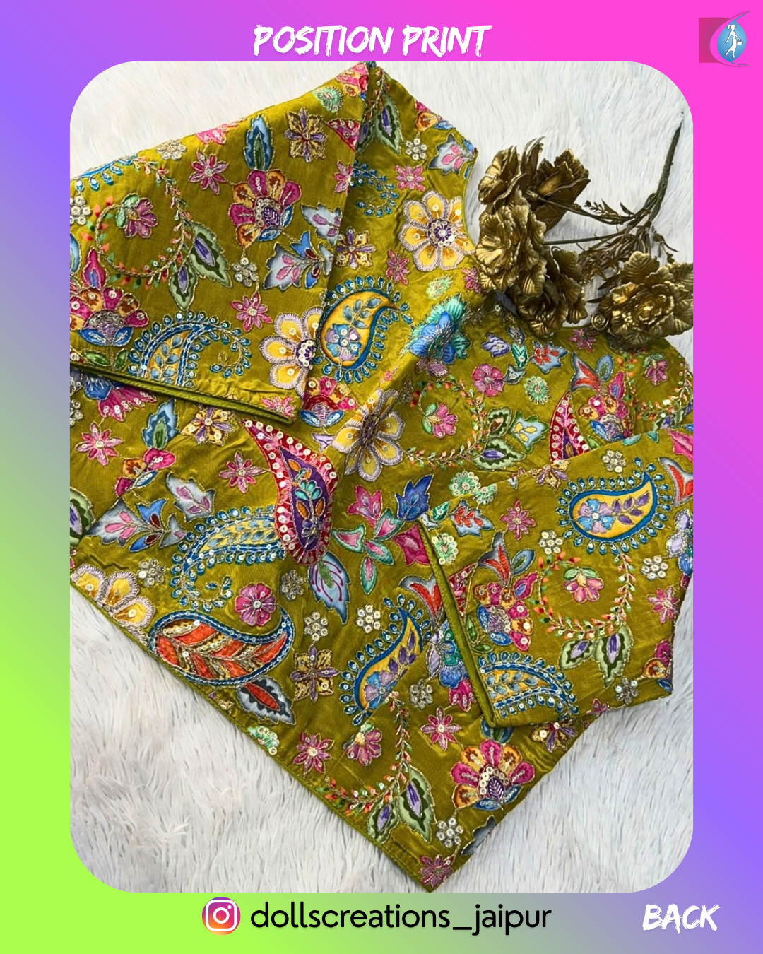 Position Print (MAHANDI GREEN) DC0701