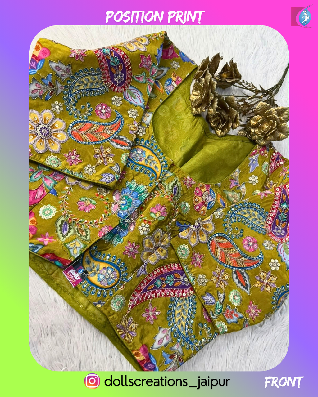 Position Print (MAHANDI GREEN) DC0701
