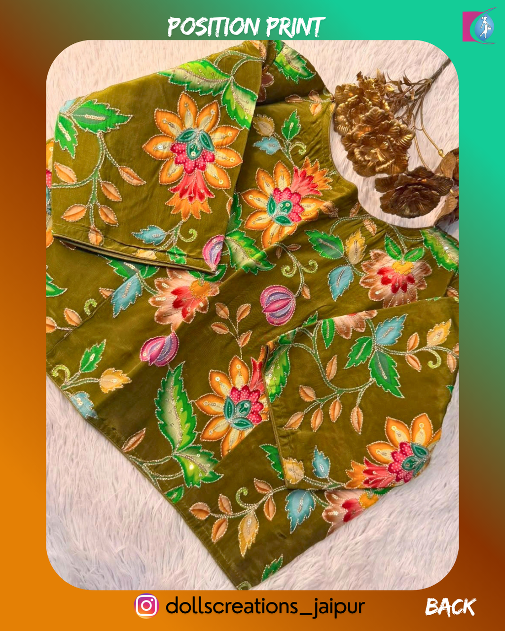 Position Print (MAHANDI GREEN) DC0701