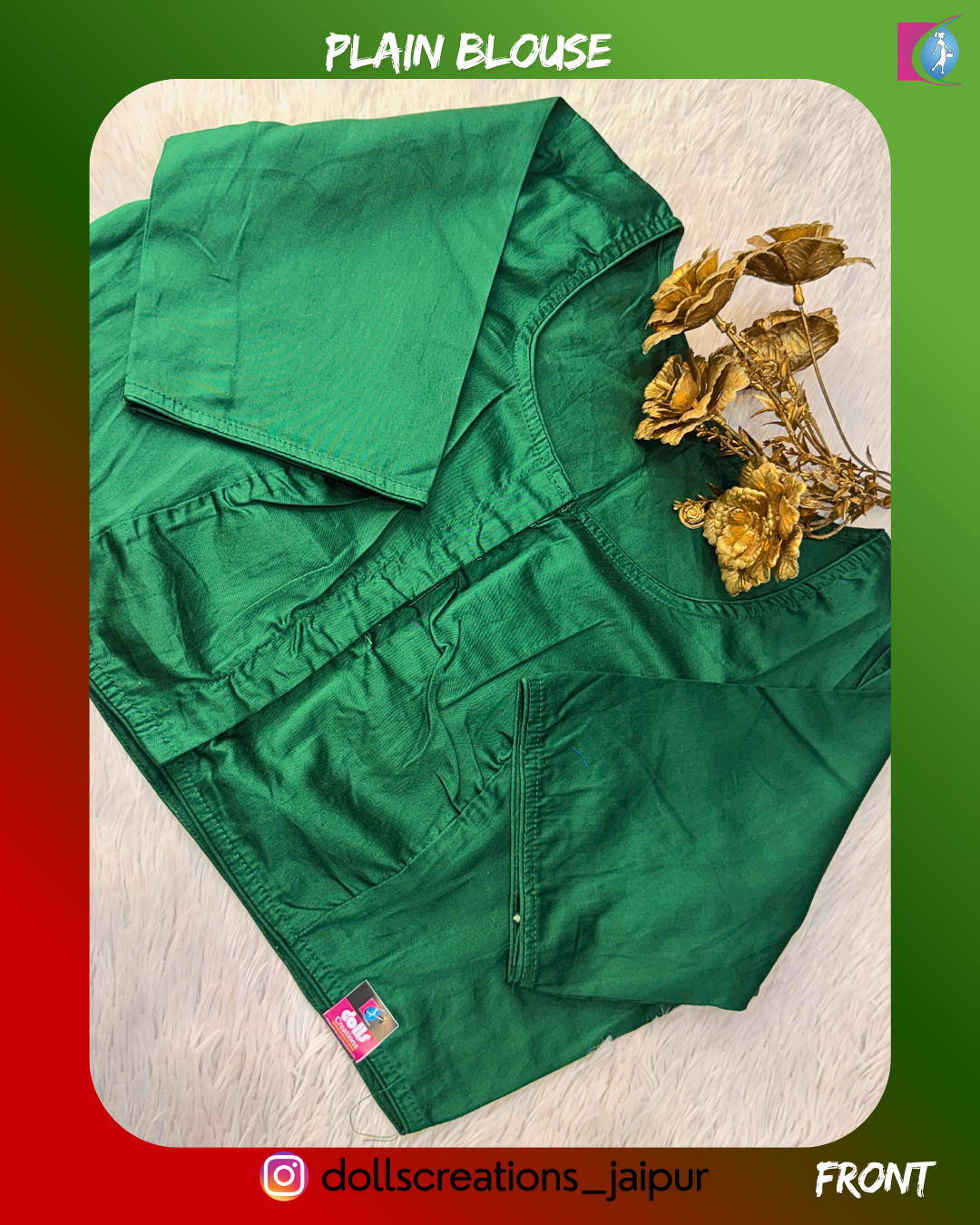 PLAIN BLOUSE (BOTTLE) DC2409