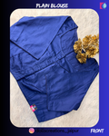 PLAIN BLOUSE (NAVY BLUE) DC2409