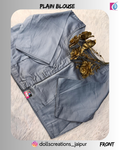 PLAIN BLOUSE (GREY) DC2409