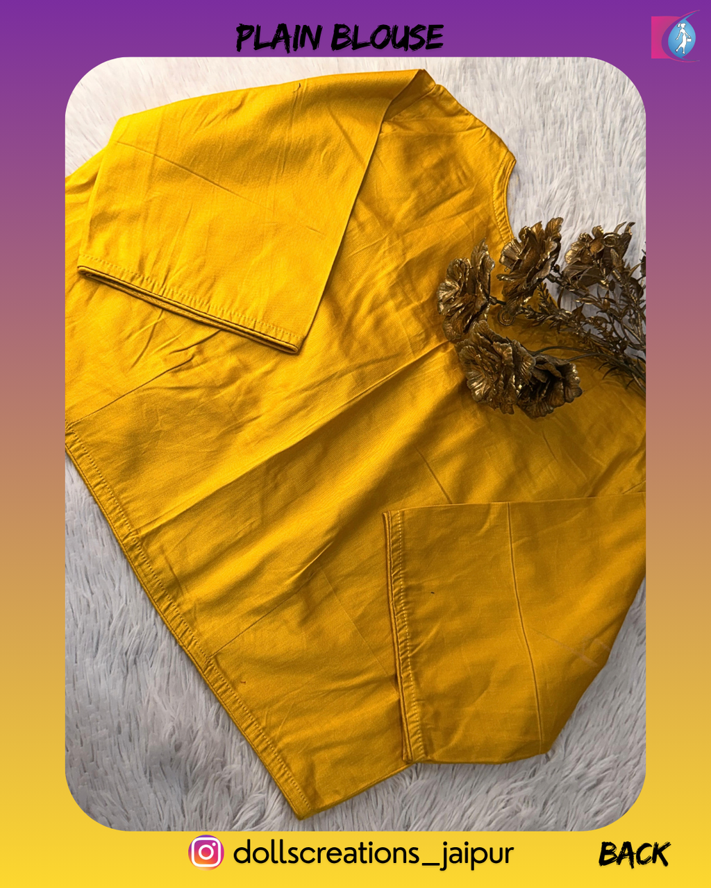 PLAIN BLOUSE (YELLOW) DC2409