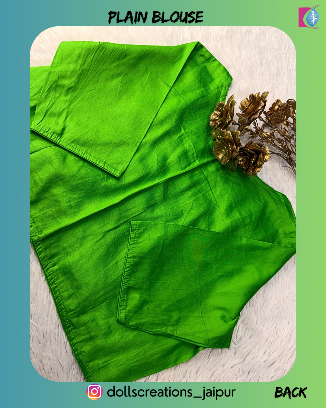 PLAIN BLOUSE (MINT GREEN) DC2409