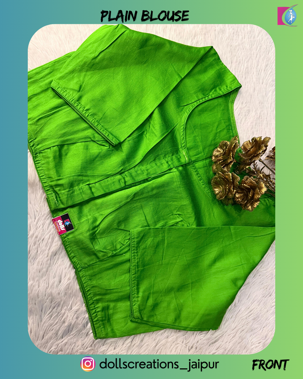 PLAIN BLOUSE (MINT GREEN) DC2409