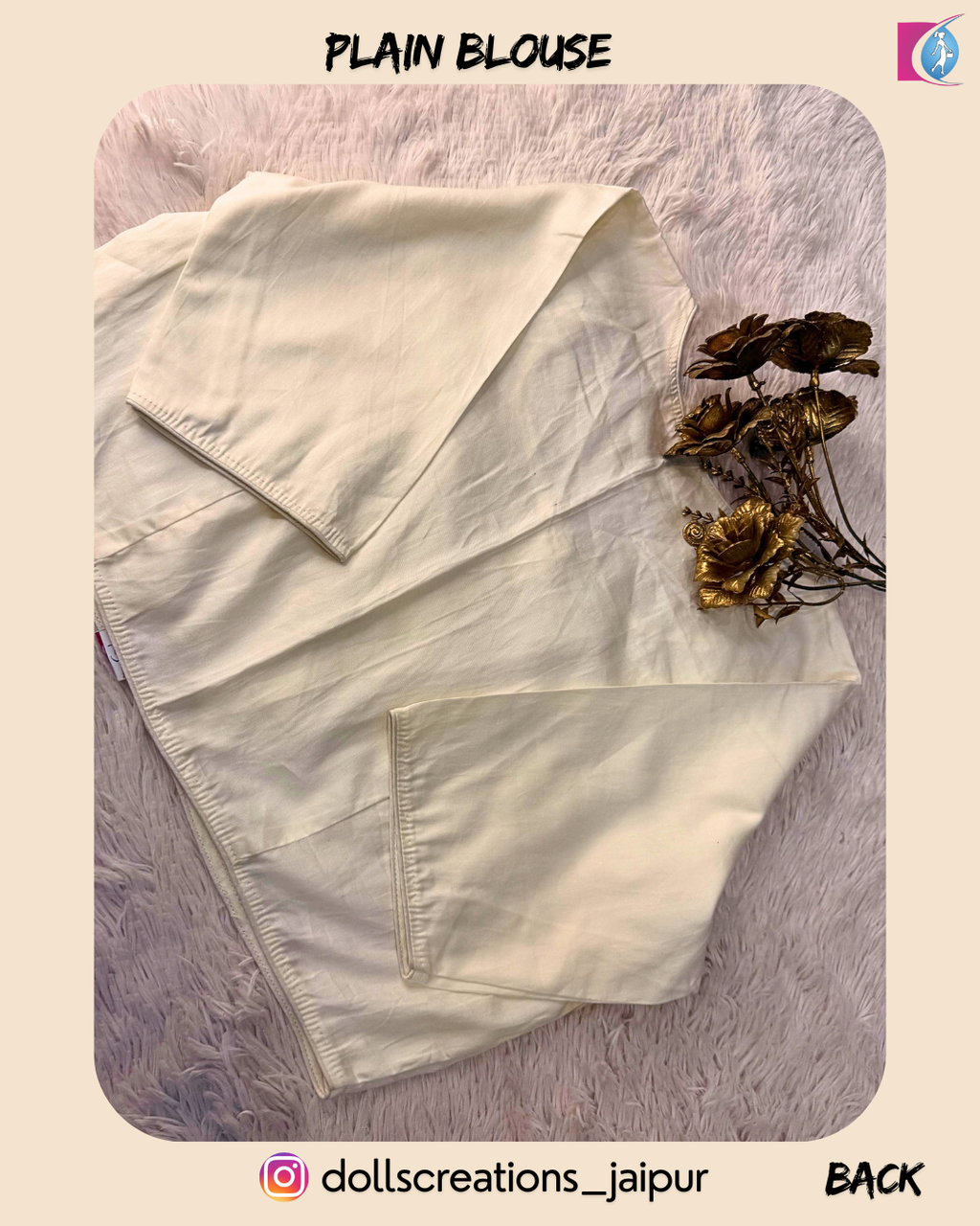 PLAIN BLOUSE (OFF.WHITE) DC2409