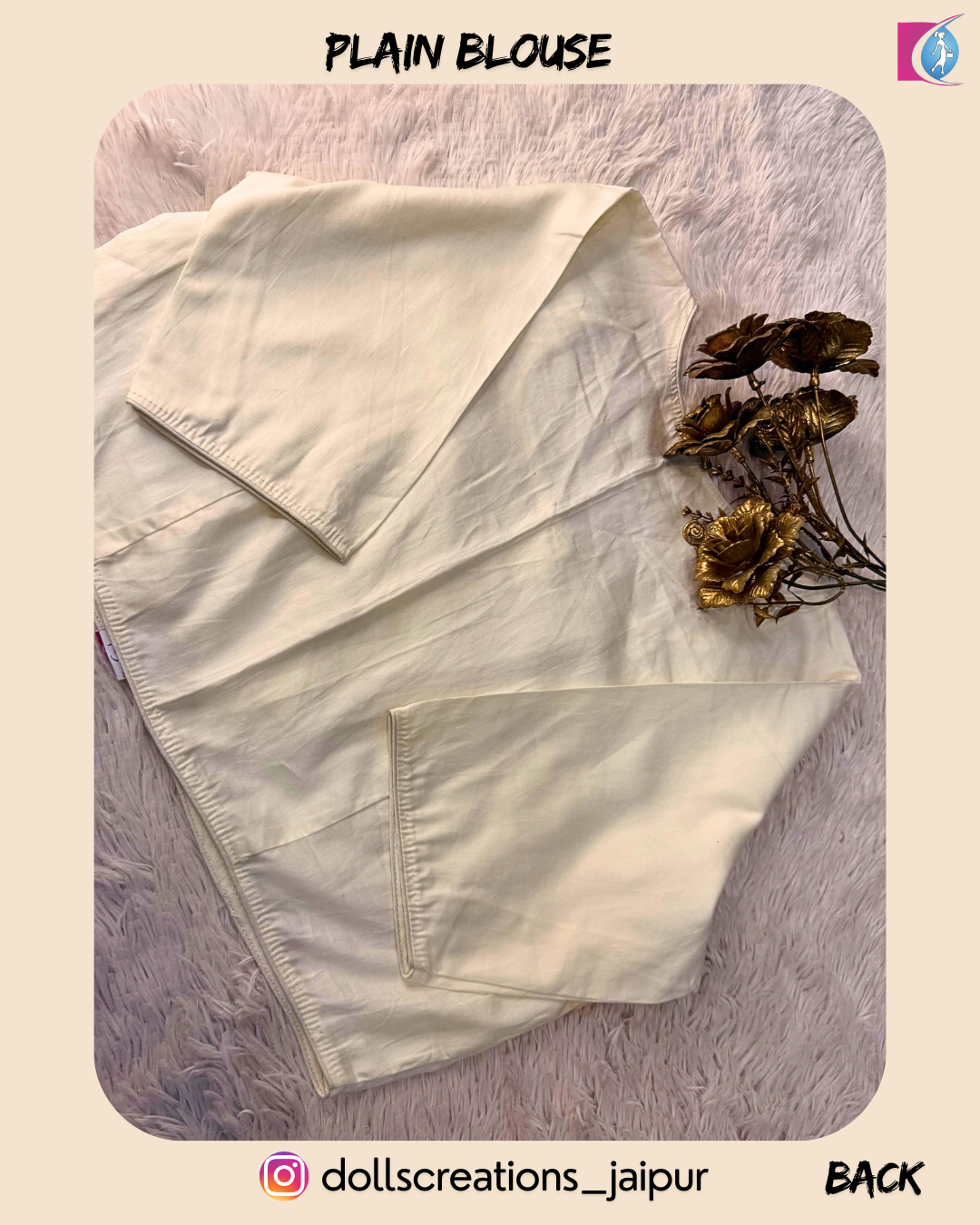 PLAIN BLOUSE (OFF.WHITE) DC2409