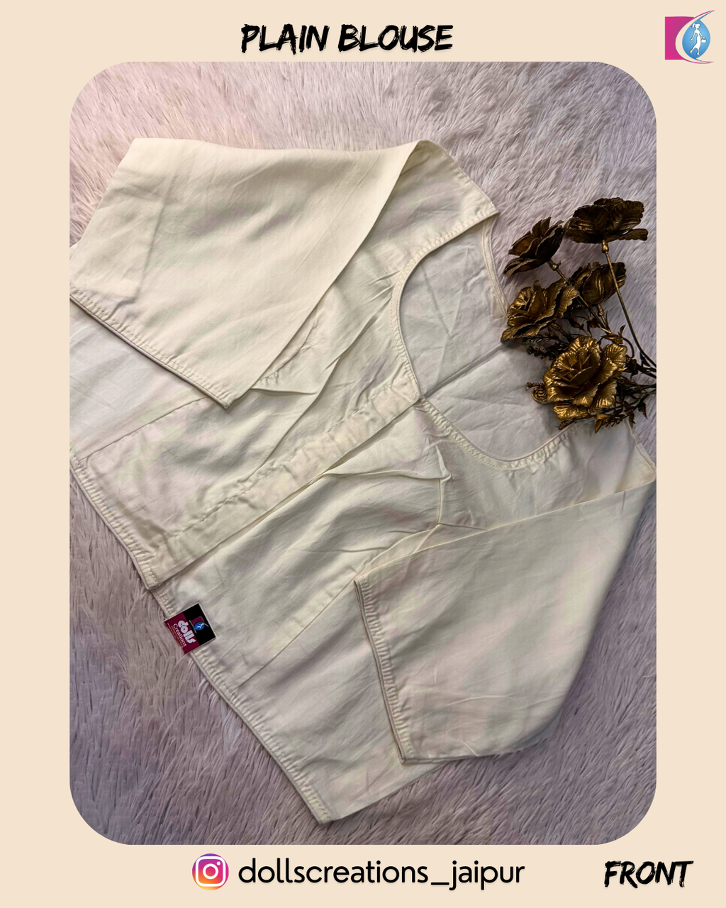 PLAIN BLOUSE (OFF.WHITE) DC2409