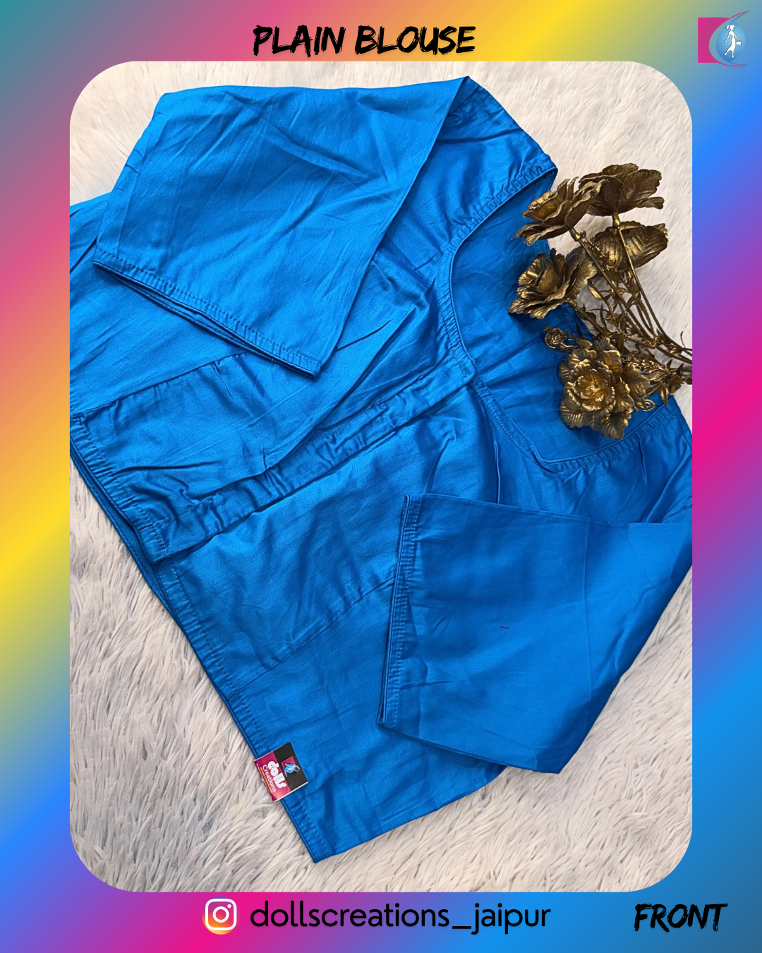 PLAIN BLOUSE (SKY BLUE) DC2409
