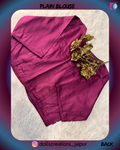 PLAIN BLOUSE (WINE) DC2409