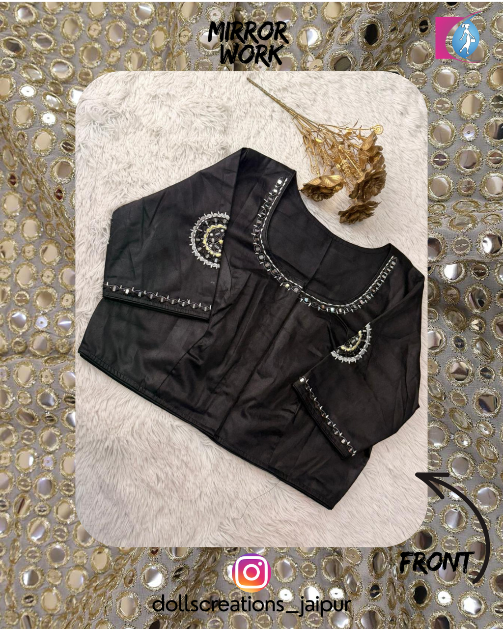 Mirror Blouse (Black) DC2202