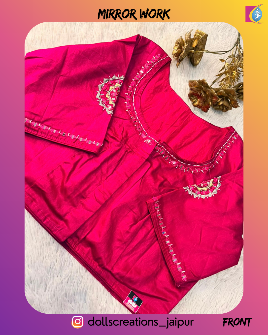 Mirror Blouse (Magenta) DC2202