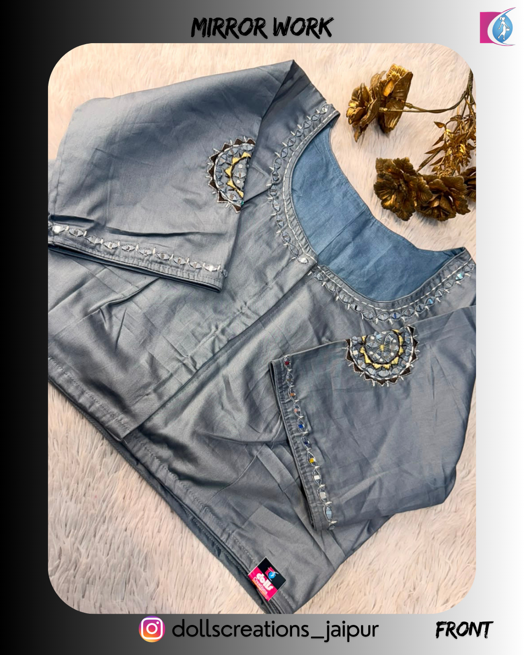 Mirror Blouse (GREY) DC2202