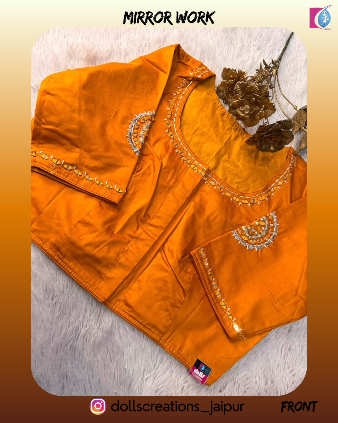 Mirror Blouse (MUSTARD) DC2202
