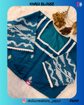 Khadi Blouse (TEAL) DC1607
