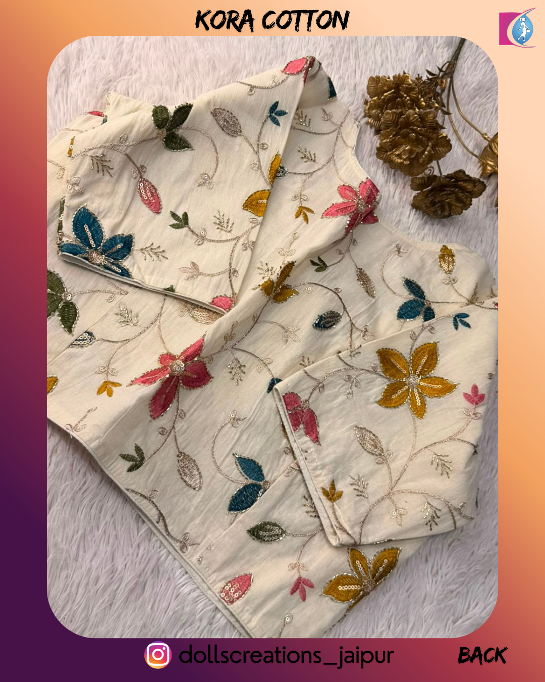 Floral Design  (OFF- WHITE) DC1507