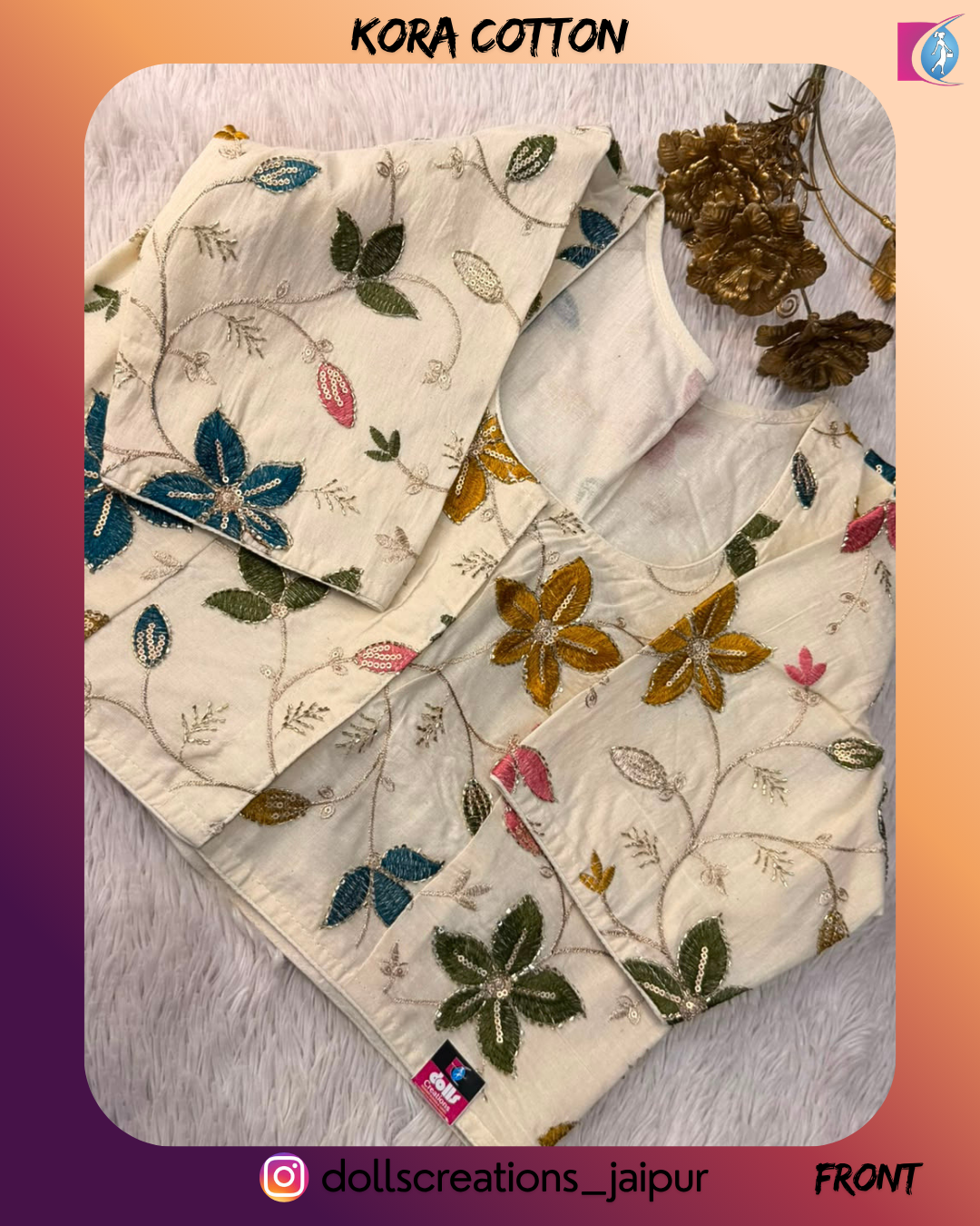 Floral Design  (OFF- WHITE) DC1507