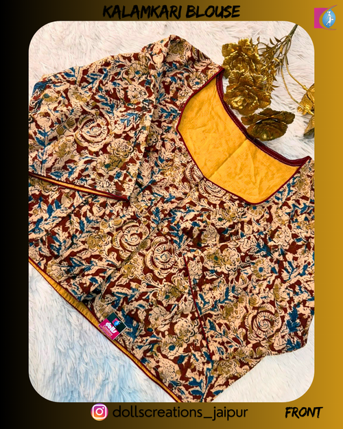Kalamkari Blouse (COFEE) DC1407