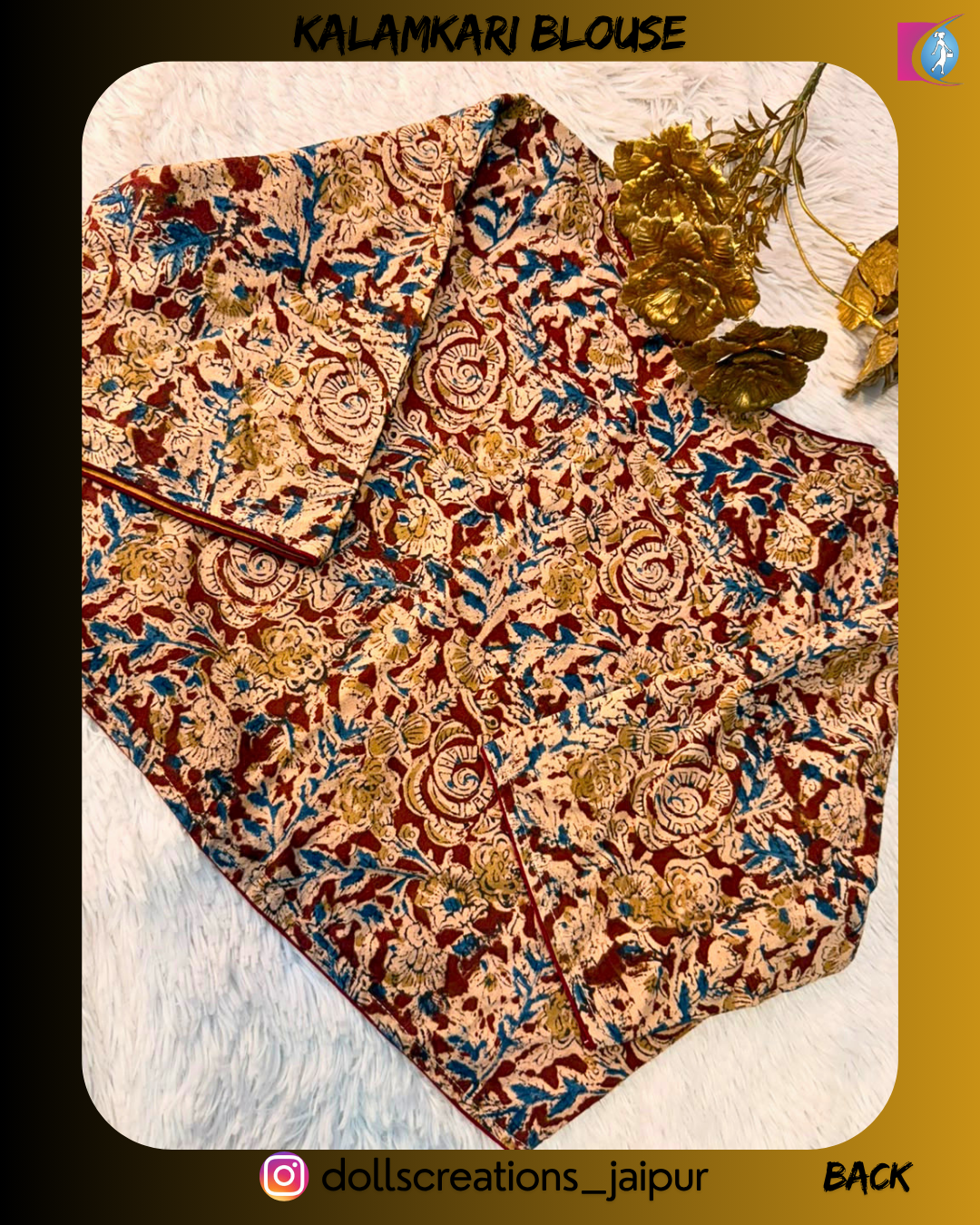 Kalamkari Blouse (COFEE) DC1407