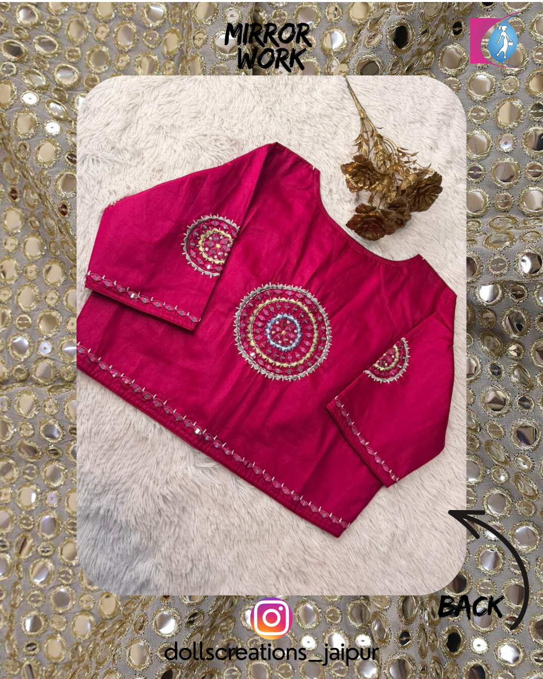 Mirror Blouse (Magenta) DC2202