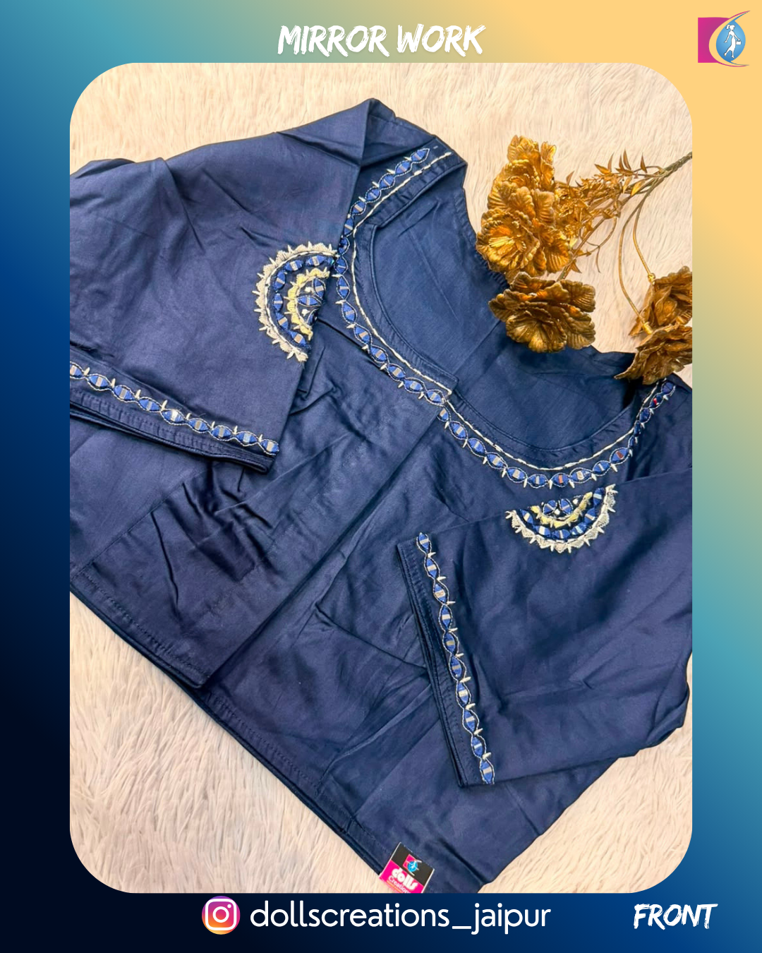 Mirror Blouse (BLUE) DC2202