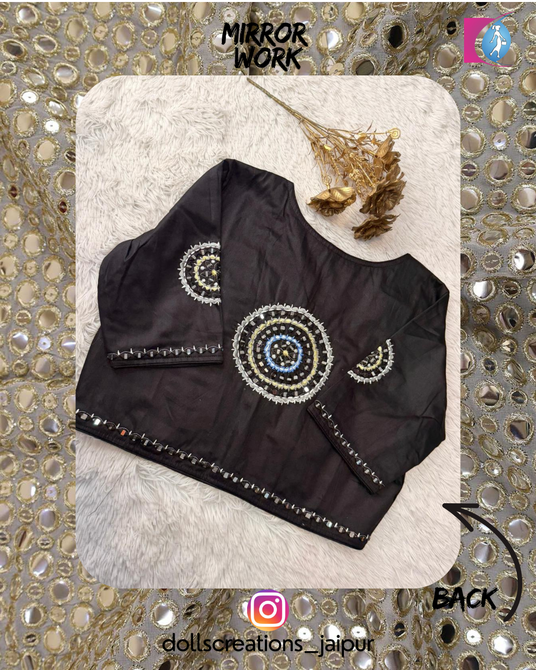 Mirror Blouse (Black) DC2202